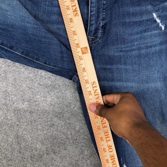 Lucky Brand Skinny Jeans Womens 6/28 Ava Mid Rise Ankle Distressed Stretchy Blue - Picture 8 of 12